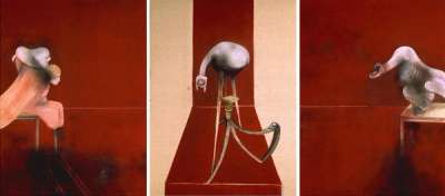 Francis Bacon: After Second Version Of The Triptych 1944 (three panels) - Signed Print