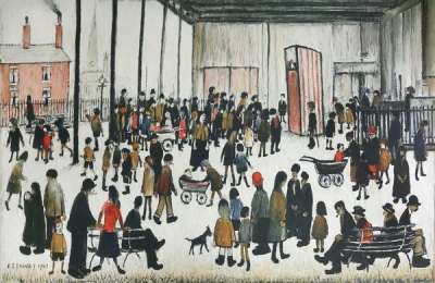 Punch And Judy - Signed Print by L S Lowry 1943 - MyArtBroker