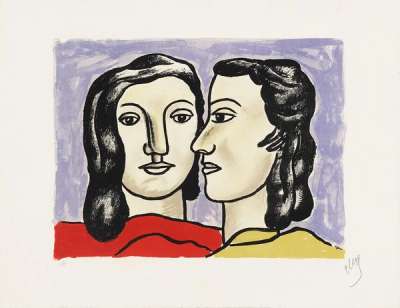 Les Deux Visages - Signed Print by Fernand Leger 1951 - MyArtBroker