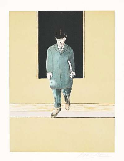 Francis Bacon: Triptych 1986-7 Woodrow Wilson (left panel) - Signed Print