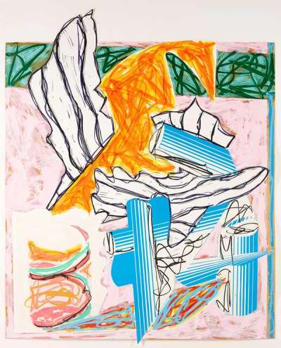 And The Holy One, Blessed He Be, Came And Smote The Angel Of Death - Signed Print by Frank Stella 1984 - MyArtBroker