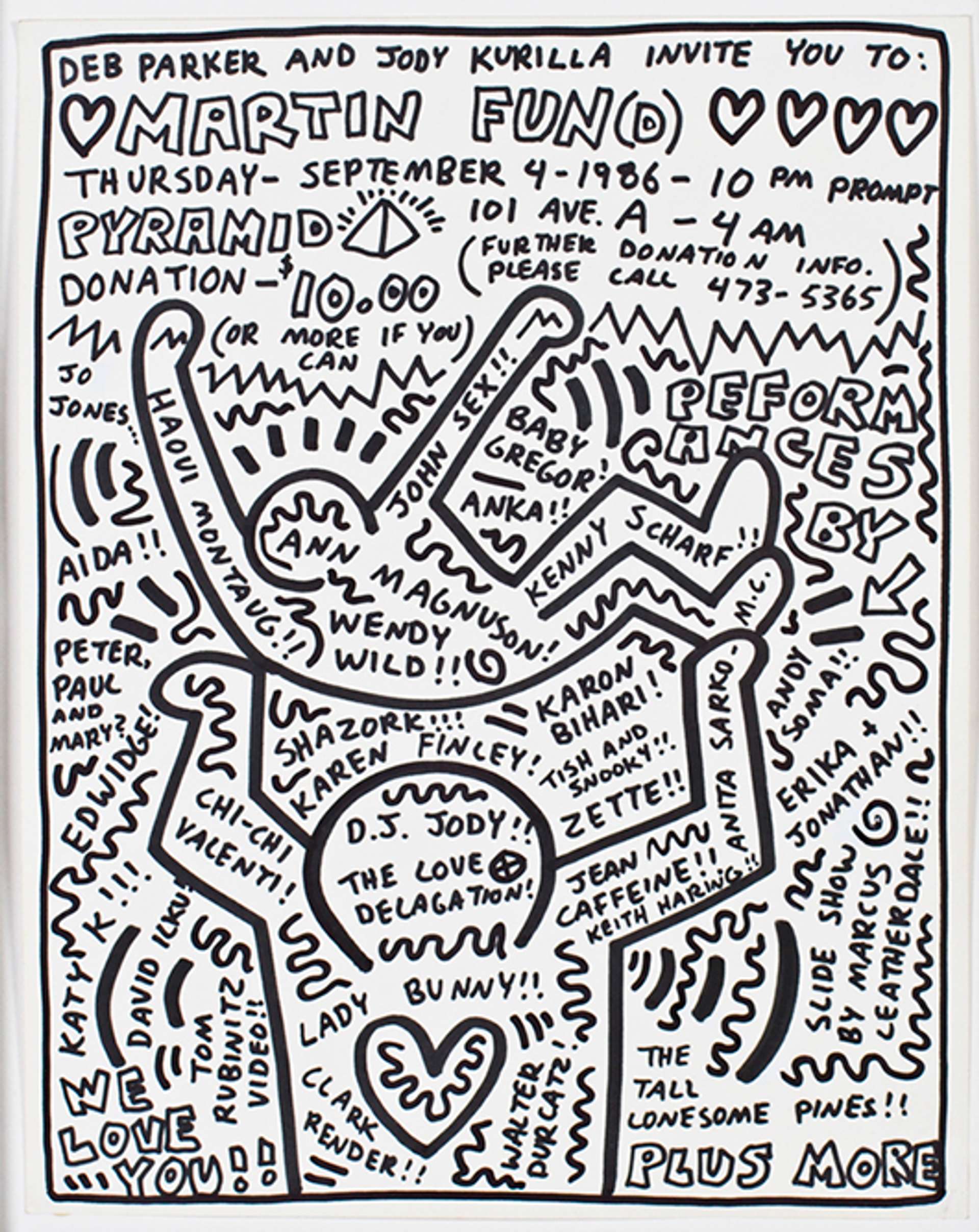 Keith Haring Pyramid Club 1986 (Keith Haring Martin Fund) by Keith Haring