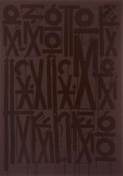 Esoteric Existence Black - Signed Print by RETNA 2011 - MyArtBroker