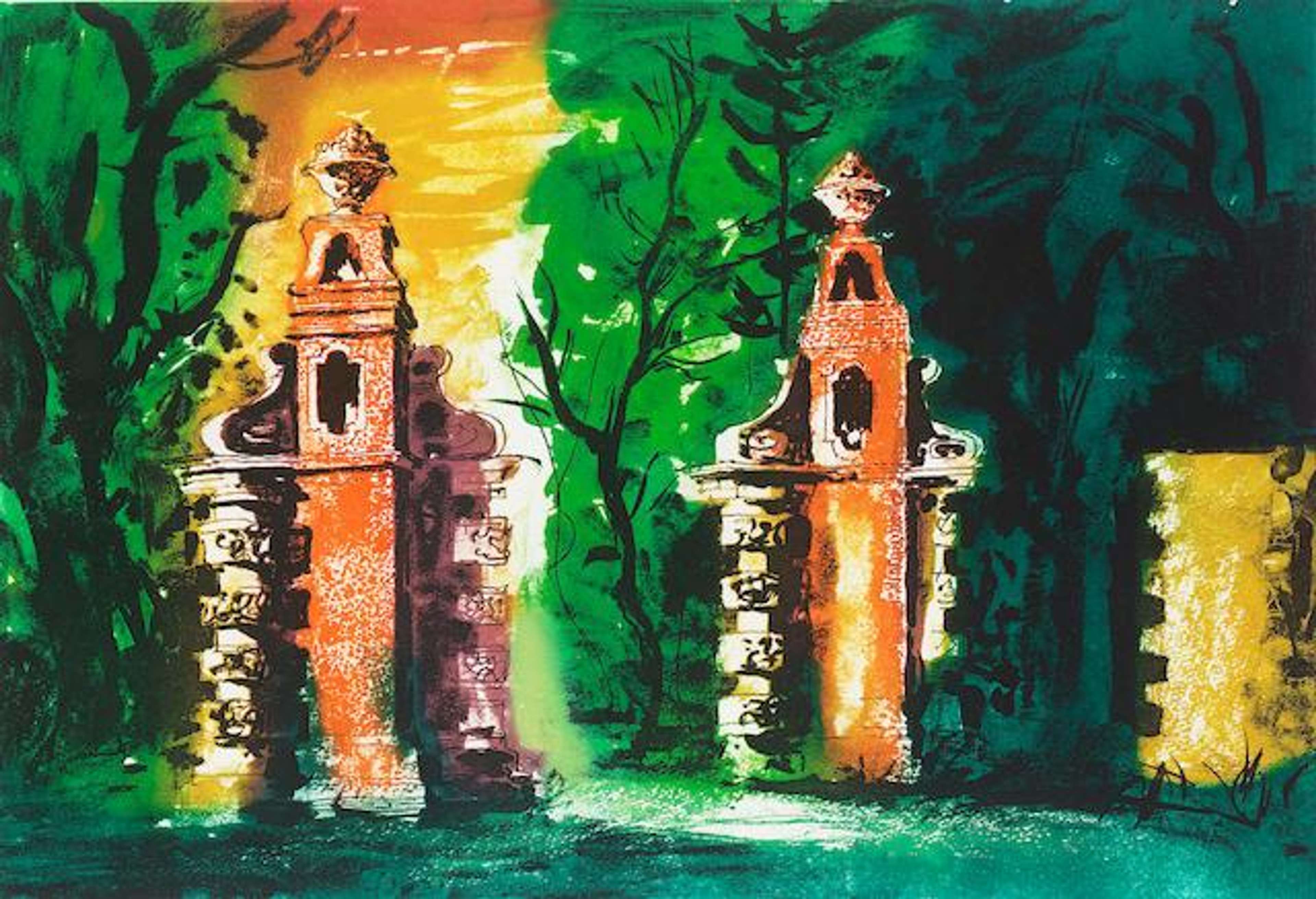 Blenheim Gates - Signed Print by John Piper 1983 - MyArtBroker