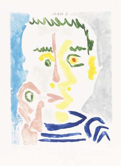 Fumeur La Cigarette Blanche - Signed Print by Pablo Picasso 1964 - MyArtBroker