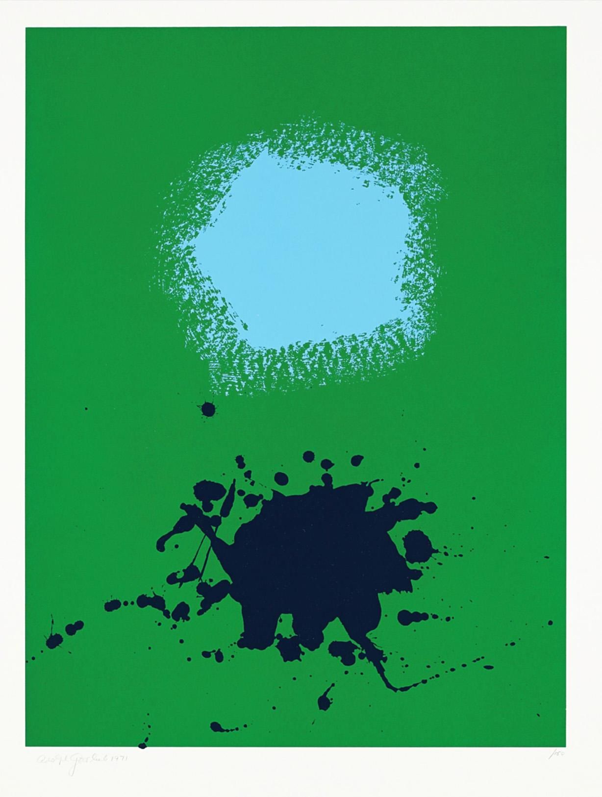 Adolph Gottlieb Chrome Green (Signed Print) 1972 | MyArtBroker