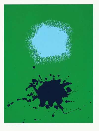 Blues On Green - Signed Print by Adolph Gottlieb 1970 - MyArtBroker