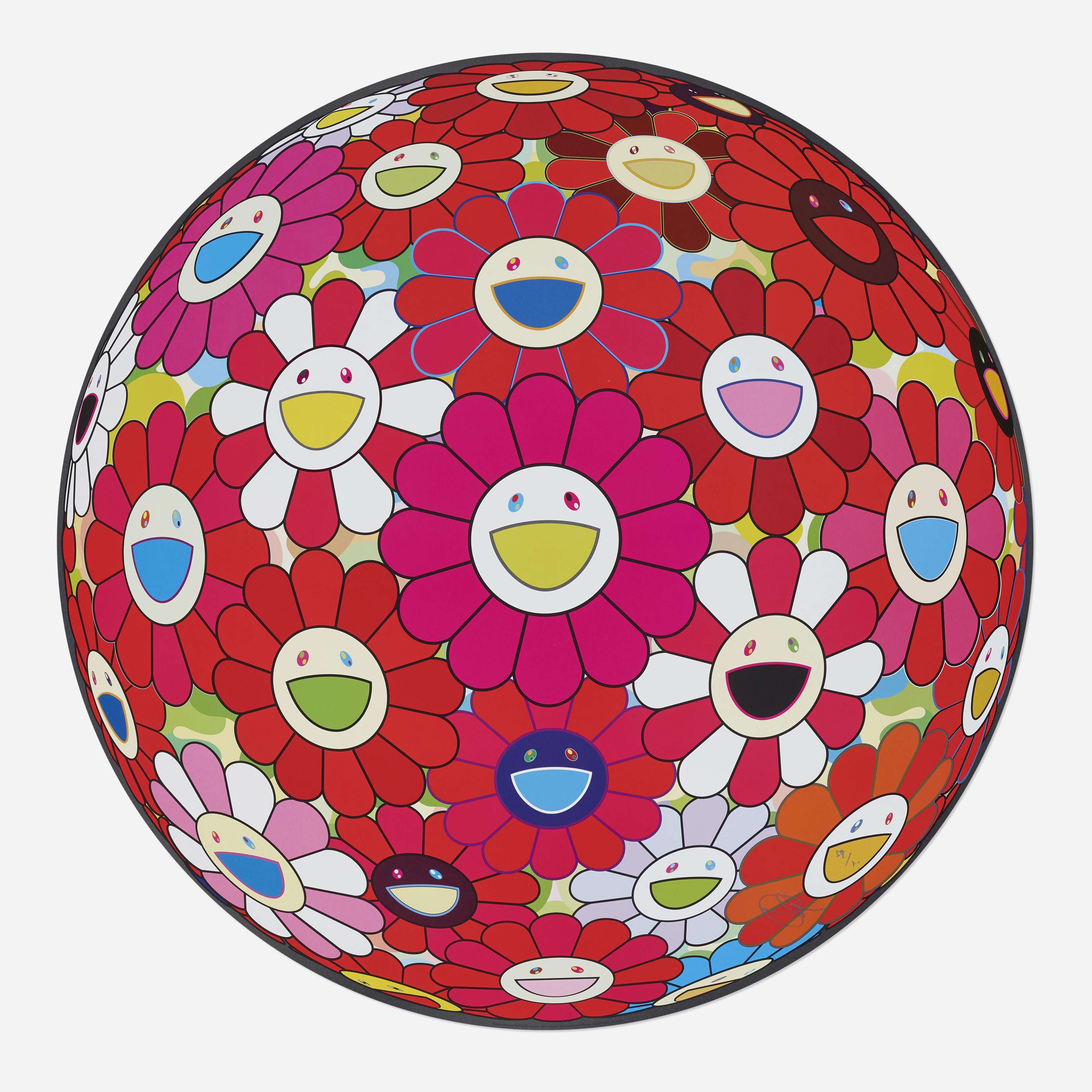 Flower Ball: Comprehending The 51st Dimension - Signed Print by Takashi Murakami 2014 - MyArtBroker