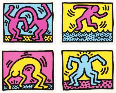 Pop Shop II (complete set) - Signed Print by Keith Haring 1988 - MyArtBroker