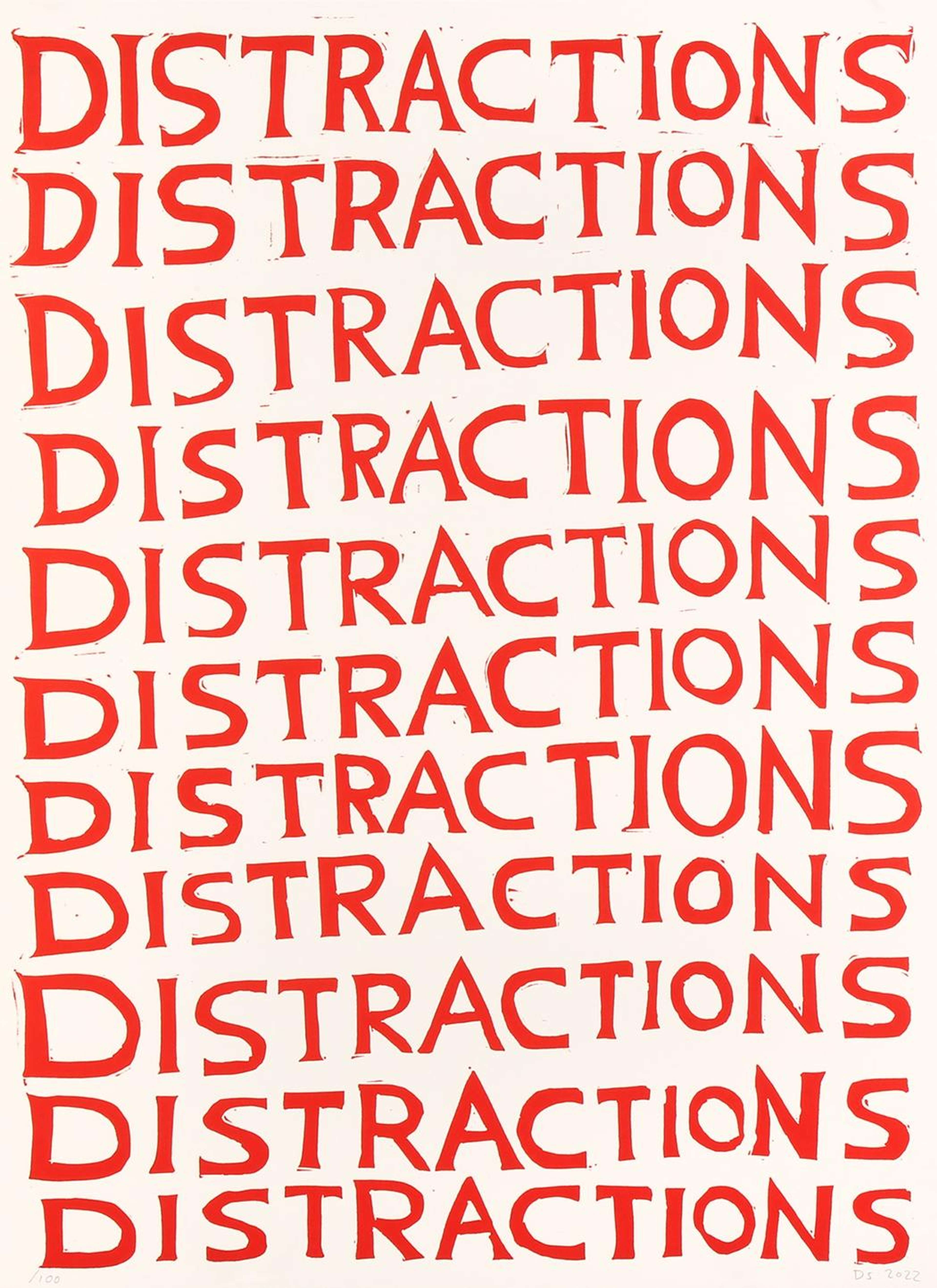 Distractions - Signed Print by David Shrigley 2022 - MyArtBroker