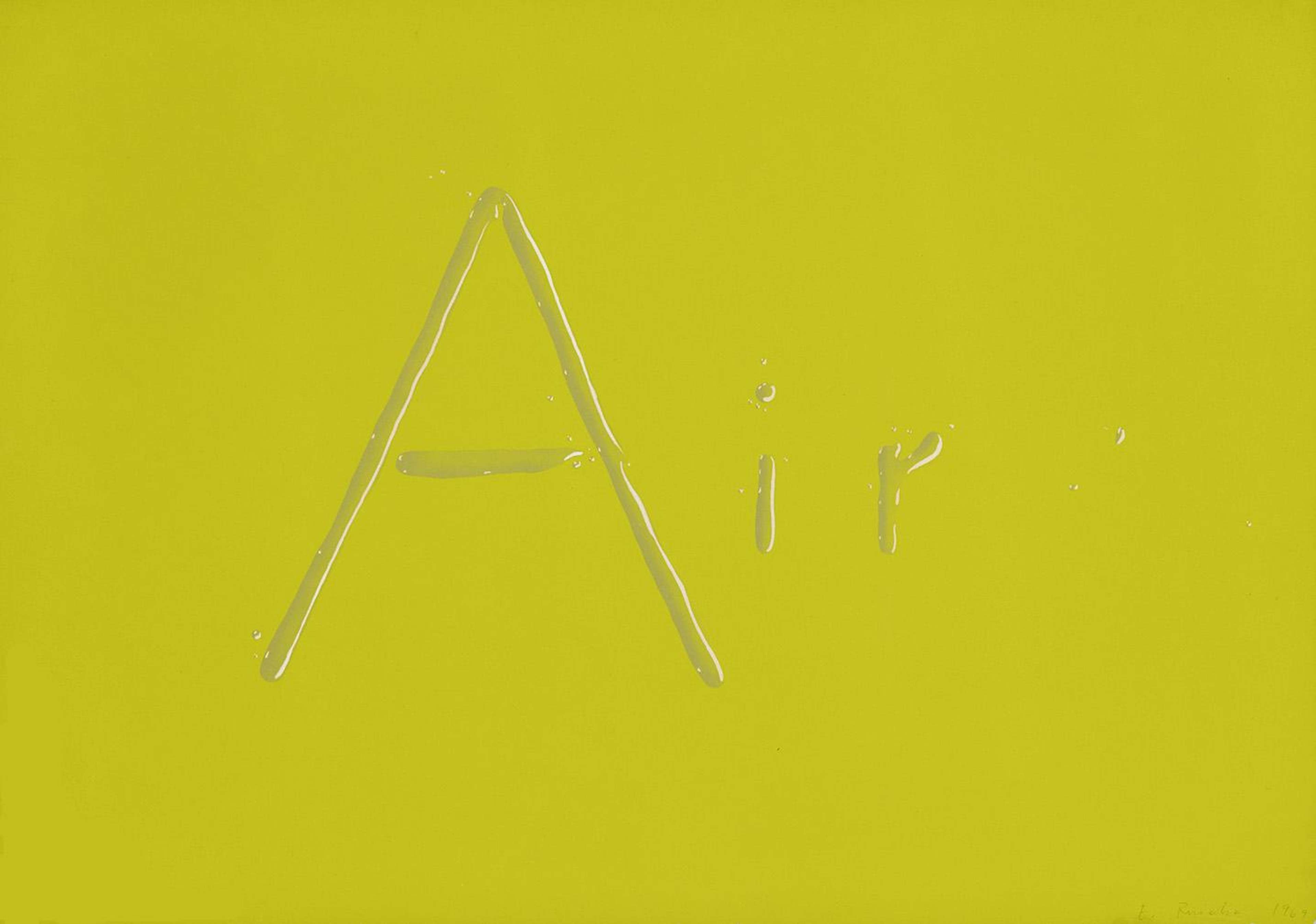 Air - Signed Print by Ed Ruscha 1969 - MyArtBroker