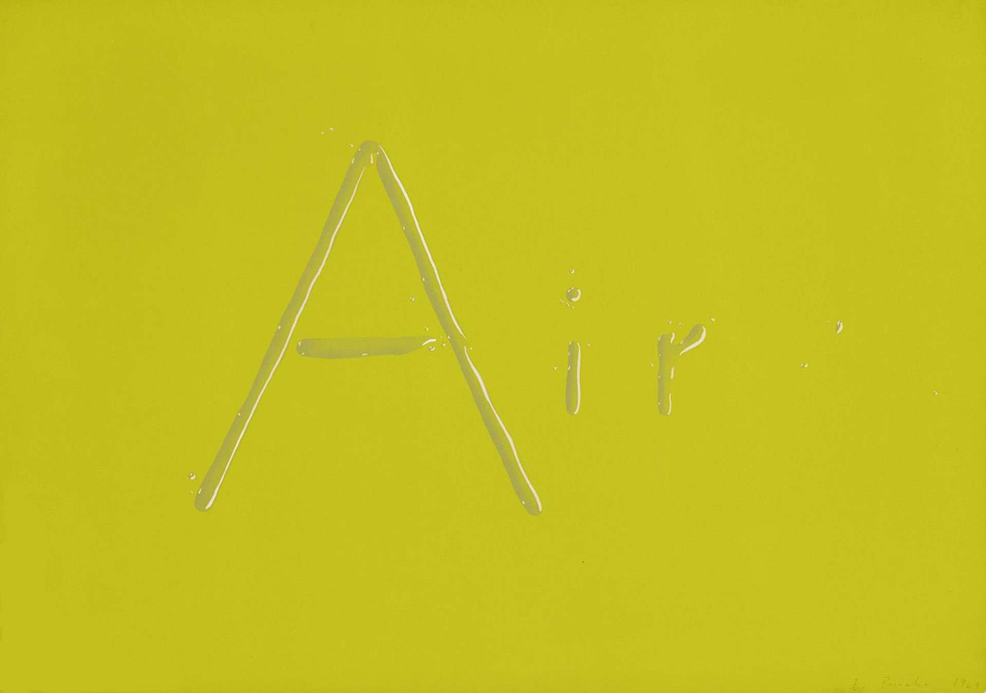 Air - Signed Print by Ed Ruscha 1969 - MyArtBroker