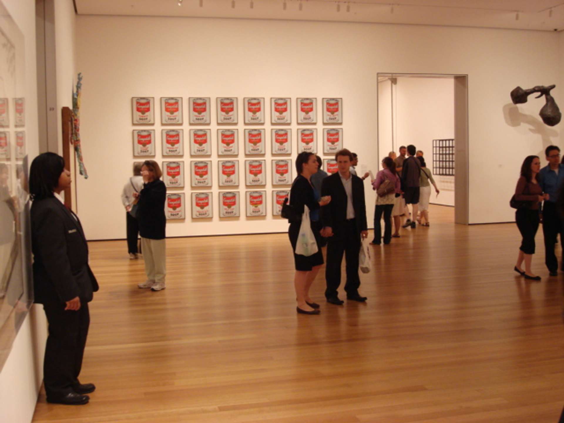 Andy Warhol Campbell's Soup Cans on display at the MoMA, New York- MyArtBroker
