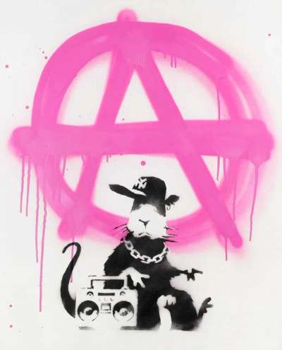 Anarchy Rat - Signed Painting by Banksy 2006 - MyArtBroker