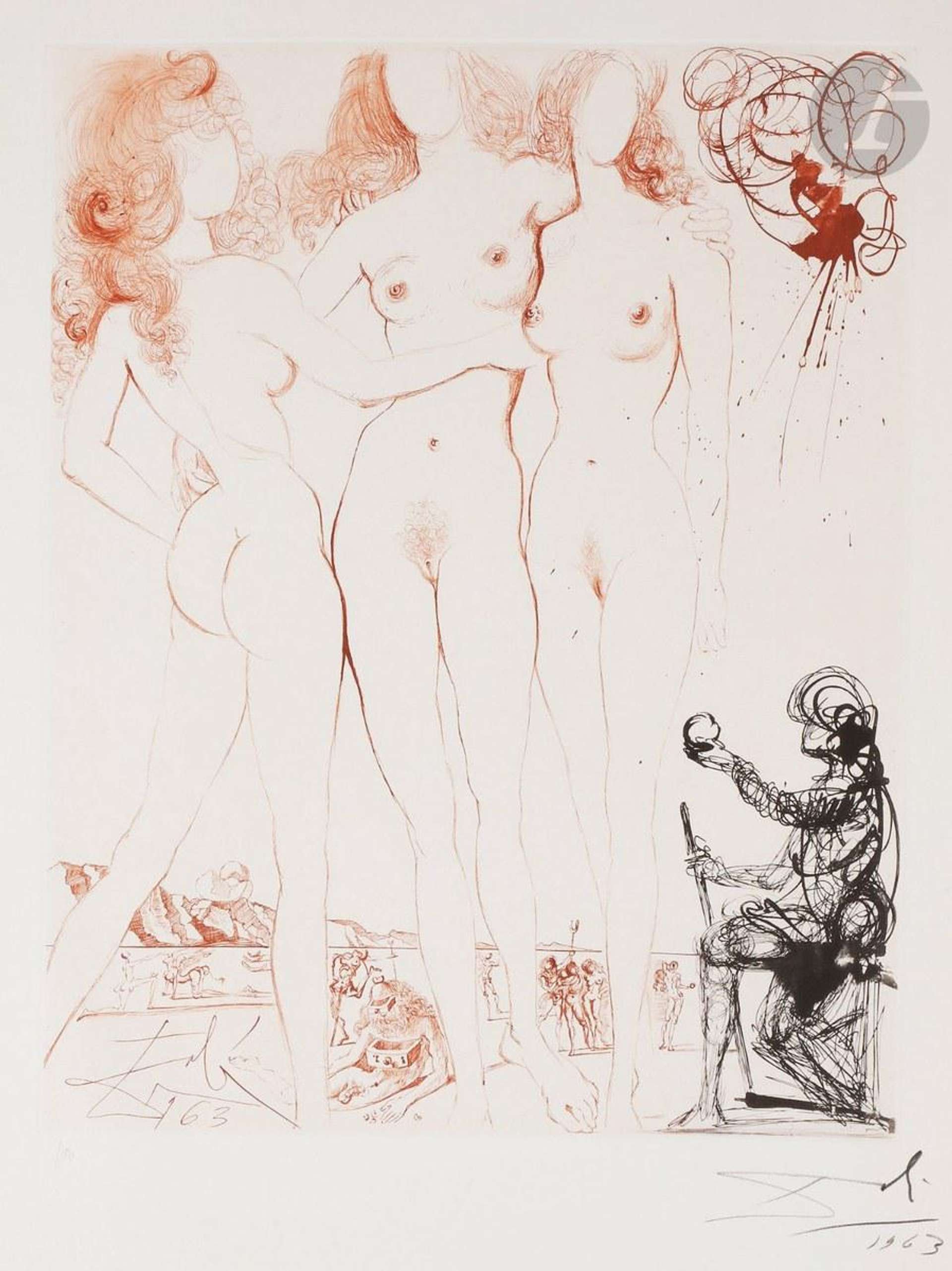 Le Jugement De Pâris Plate 8 (Mythologie) - Signed Print by Salvador Dali 1963 - MyArtBroker