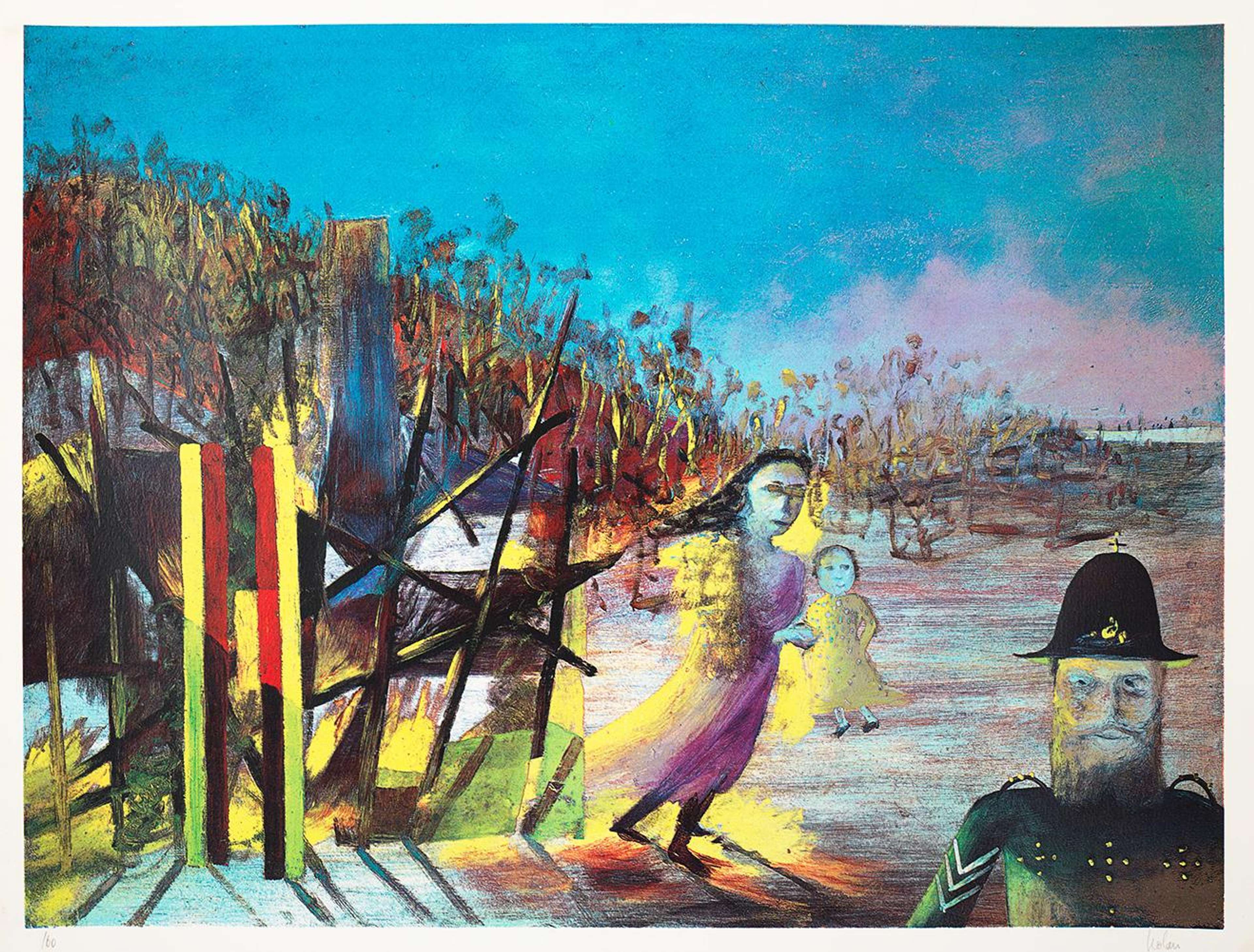 Mrs Reardon At Glenrowan - Signed Print by Sidney Nolan 1971 - MyArtBroker