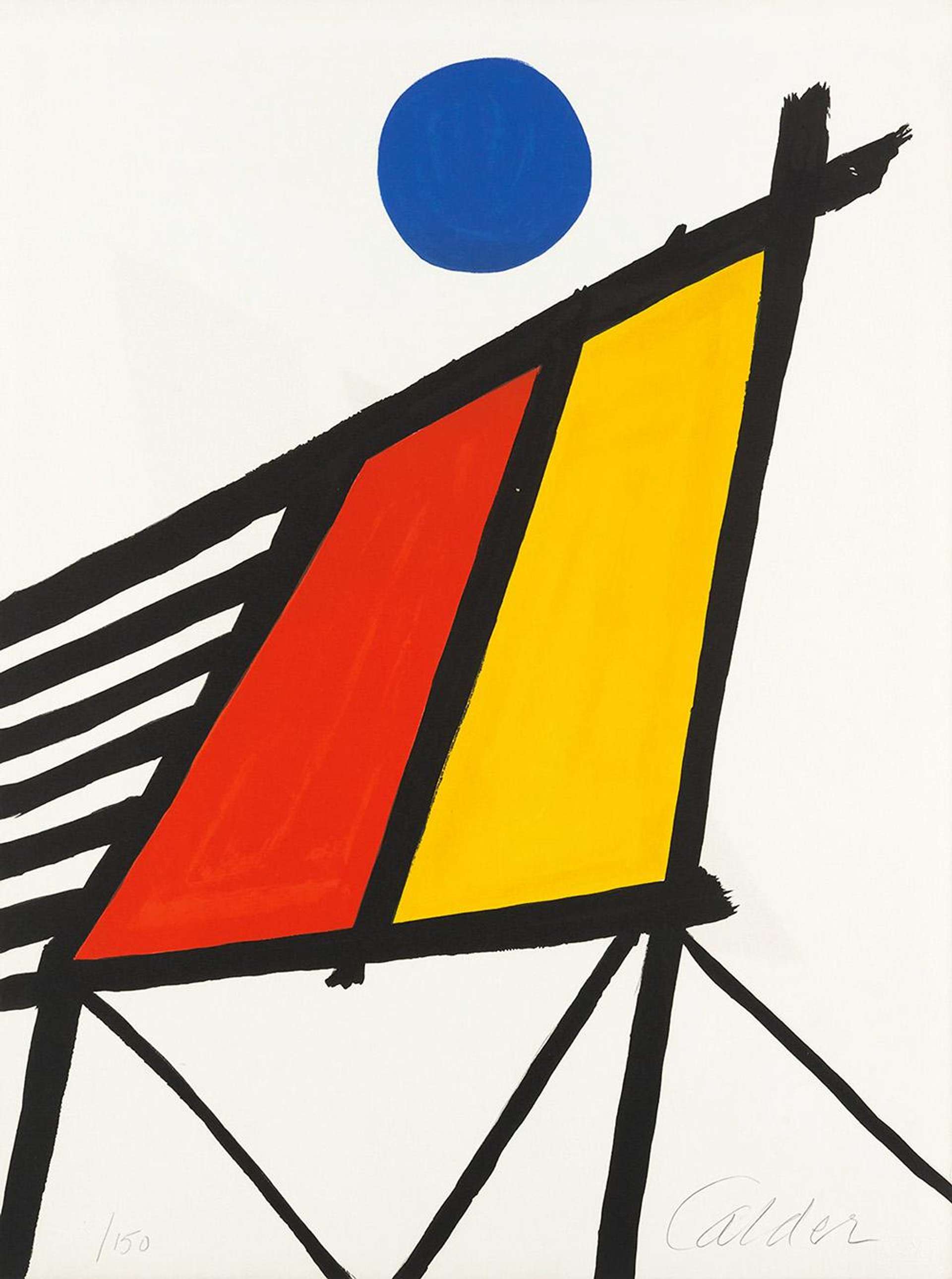 Blue Sun - Signed Print by Alexander Calder 1971 - MyArtBroker