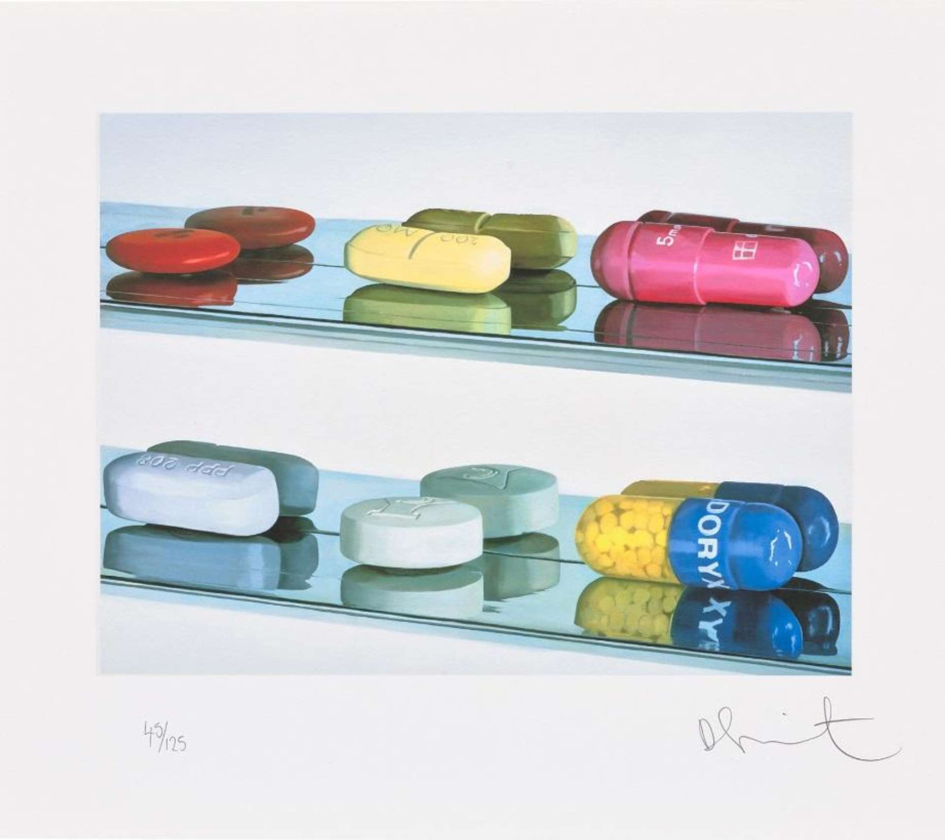 Damien Hirst: Six Pills - Signed Print