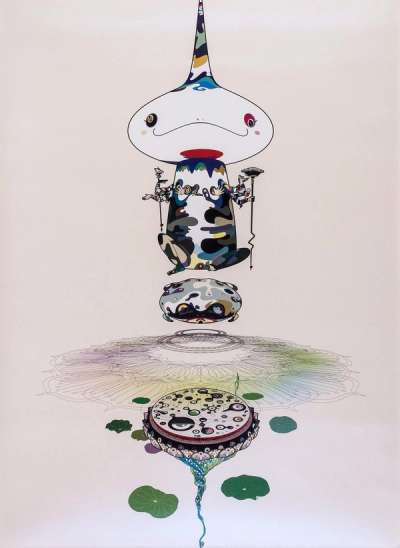 Takashi Murakami: Reversed Double Helix - Signed Print