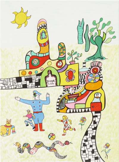 Sortie D'École - Signed Print by Niki de Saint Phalle 1995 - MyArtBroker
