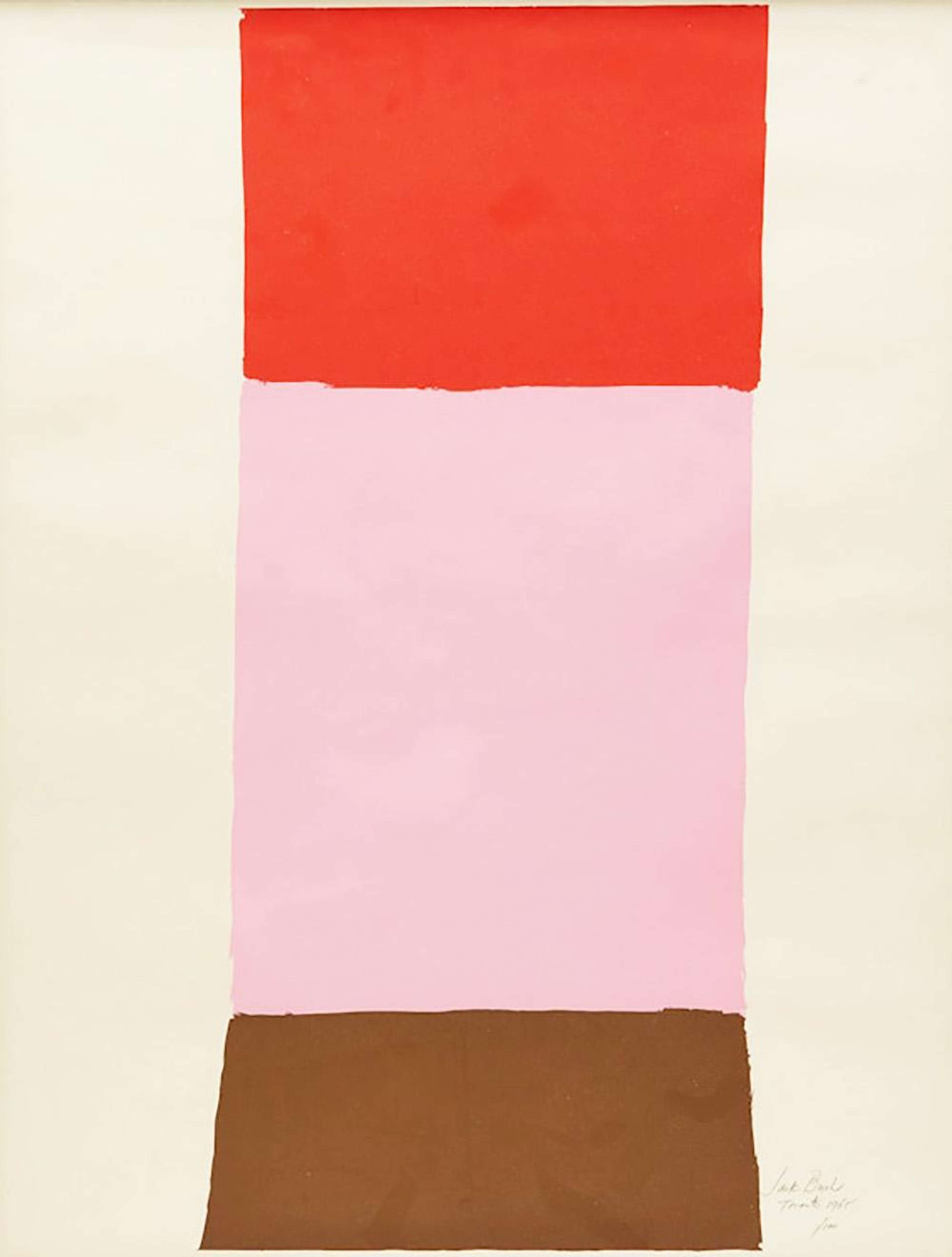 Orange, Pink, Brown - Signed Print by Jack Bush 1965 - MyArtBroker