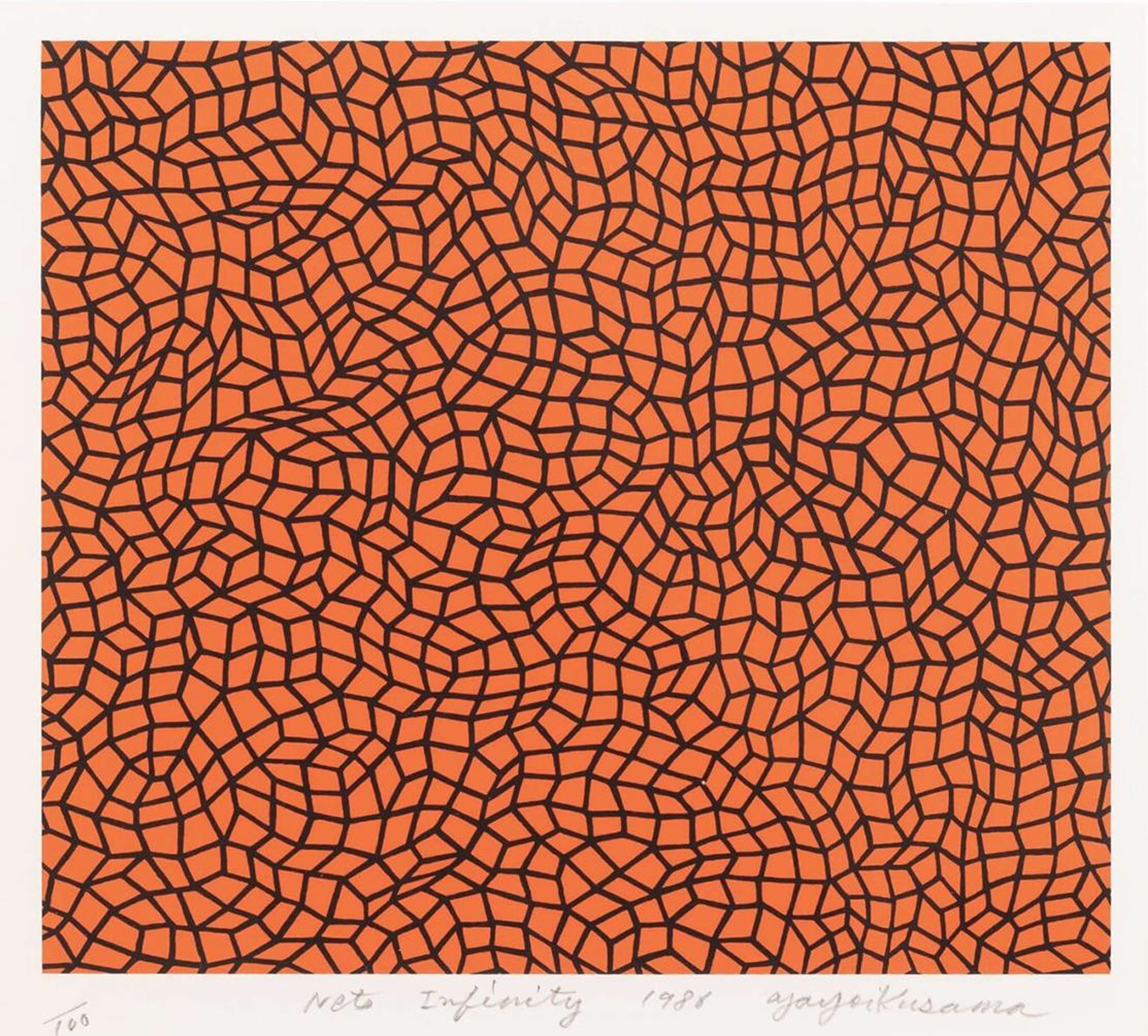 Nets Infinity - Signed Print by Yayoi Kusama 1986 - MyArtBroker