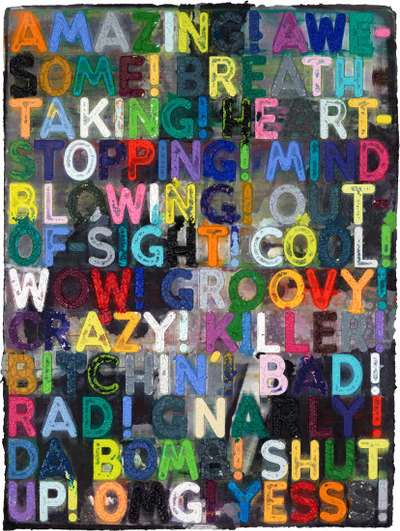 Amazing - Signed Mixed Media by Mel Bochner 2012 - MyArtBroker