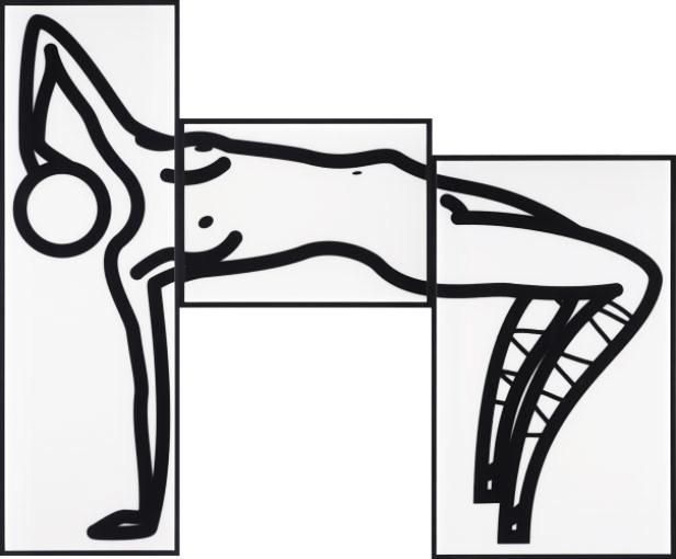 Julian Opie View Of Mount Fuji With Daisies From Route 300 (Signed