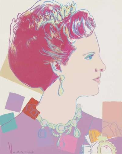 Queen Margrethe Of Denmark (F. & S. II.344) - Signed Print by Andy Warhol 1985 - MyArtBroker