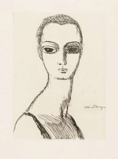 Girl With Swan Neck - Signed Print by Kees Van Dongen 1925 - MyArtBroker