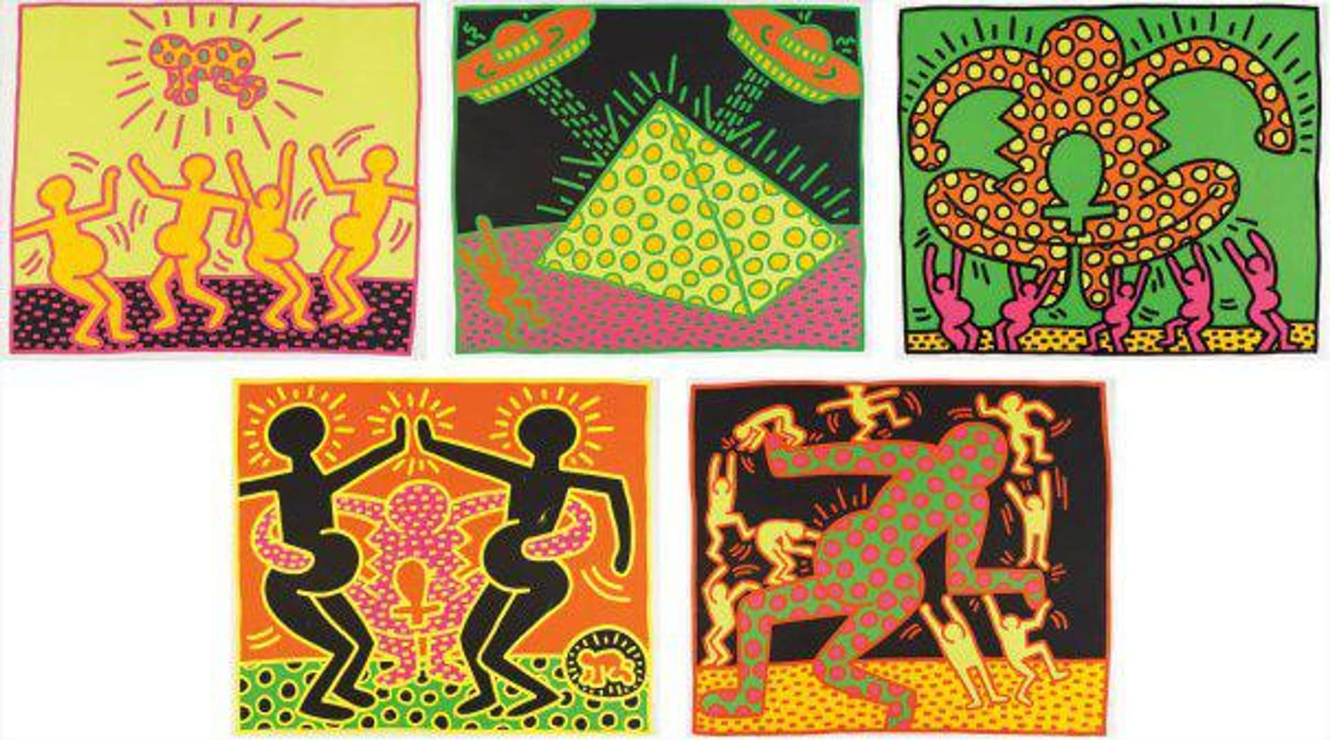 Fertility Suite (complete set) - Signed Print by Keith Haring 1983 - MyArtBroker