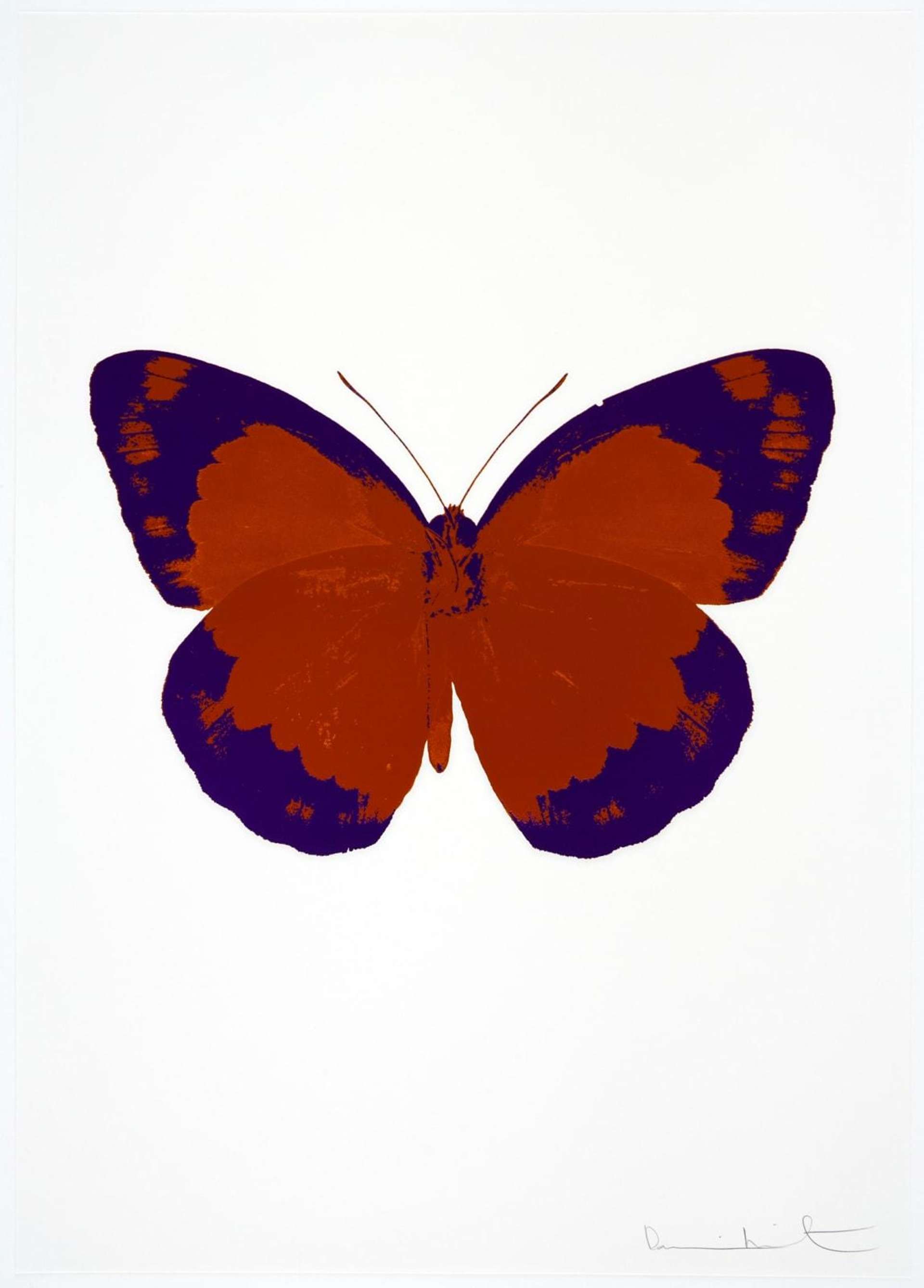 Damien Hirst: The Souls II (prairie copper, imperial purple, blind impression) - Signed Print