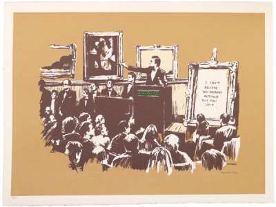 Morons (sepia) - Signed Print by Banksy 2007 - MyArtBroker