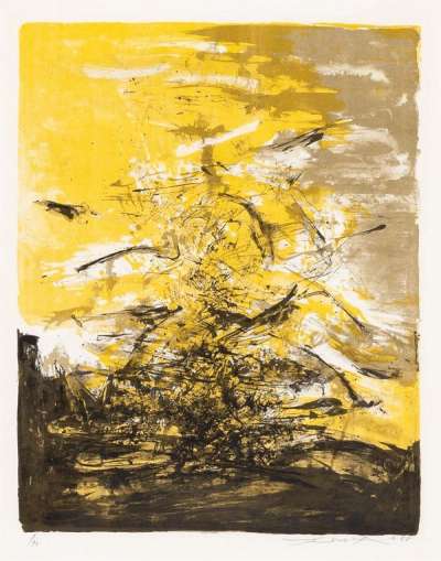 Untitled (A. 184) - Signed Print by Zao Wou-Ki 1968 - MyArtBroker