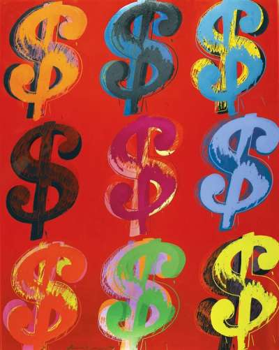 Andy Warhol: Dollar Sign 9 - Signed Print