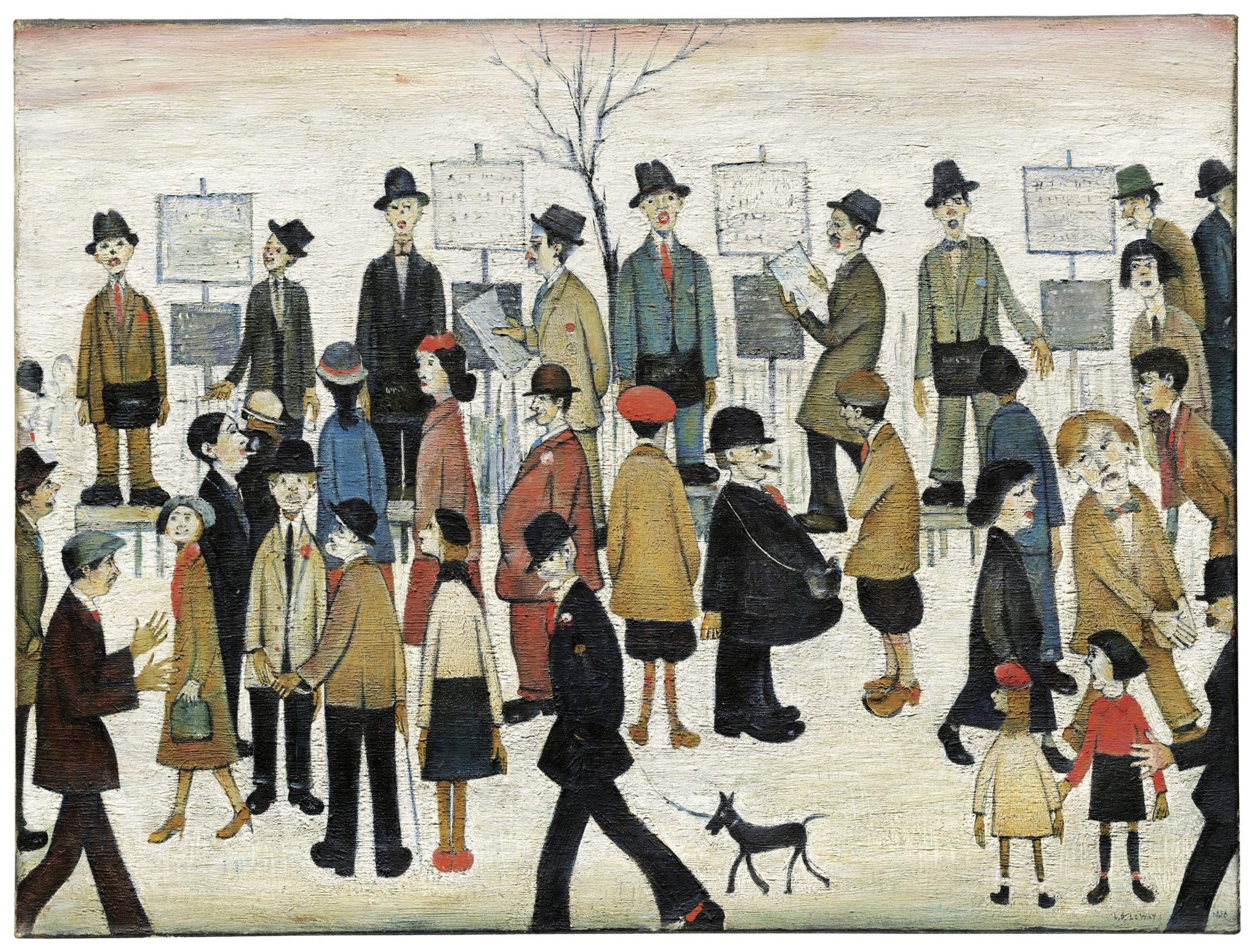 A Northern Race Meeting by L S Lowry