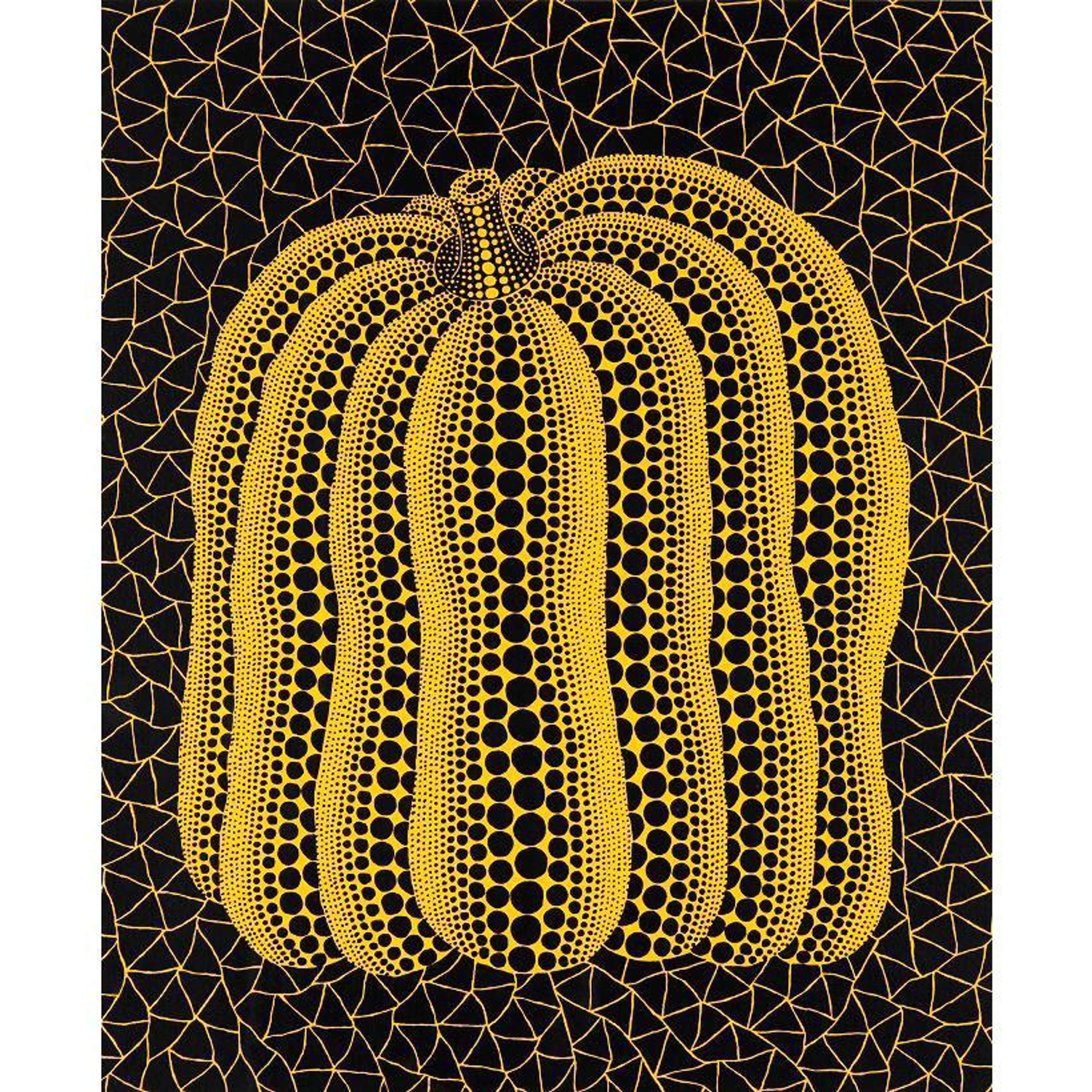 Pumpkin (T) , Kusama 312 - Signed Print by Yayoi Kusama 2003 - MyArtBroker