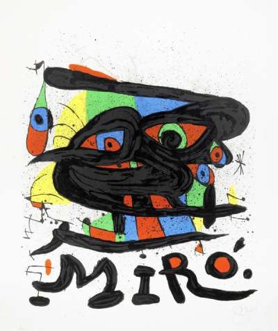 Affiche Pour L’Exposition Miro Sculptures - Signed Print by Joan Miro 1971 - MyArtBroker