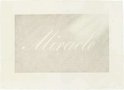 Ed Ruscha: Miracle - Signed Print