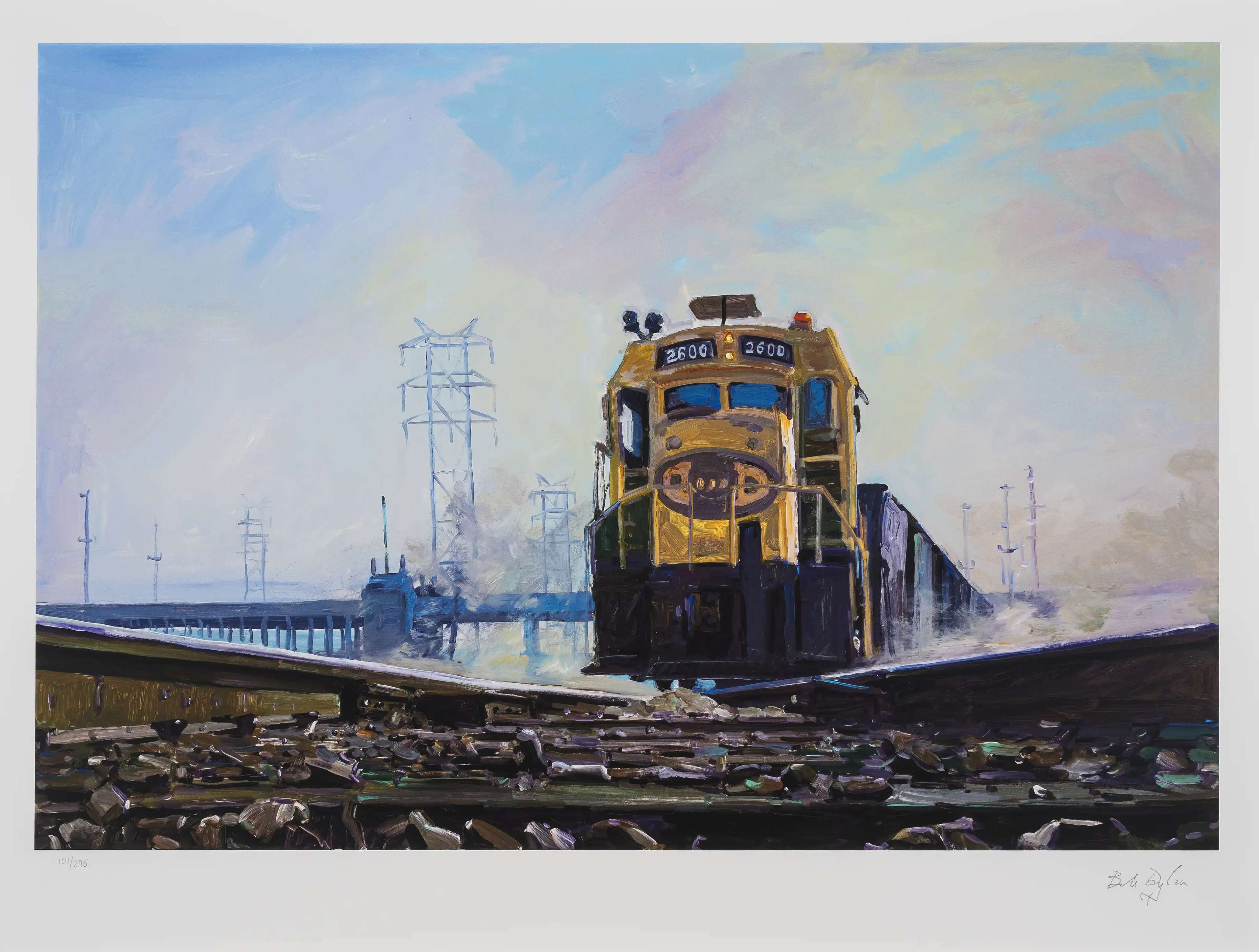 Industrial Train - Signed Print by Bob Dylan 2022 - MyArtBroker