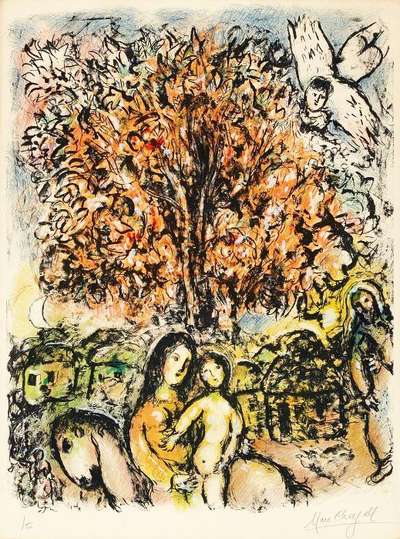 La Sainte Famille - Signed Print by Marc Chagall 1970 - MyArtBroker