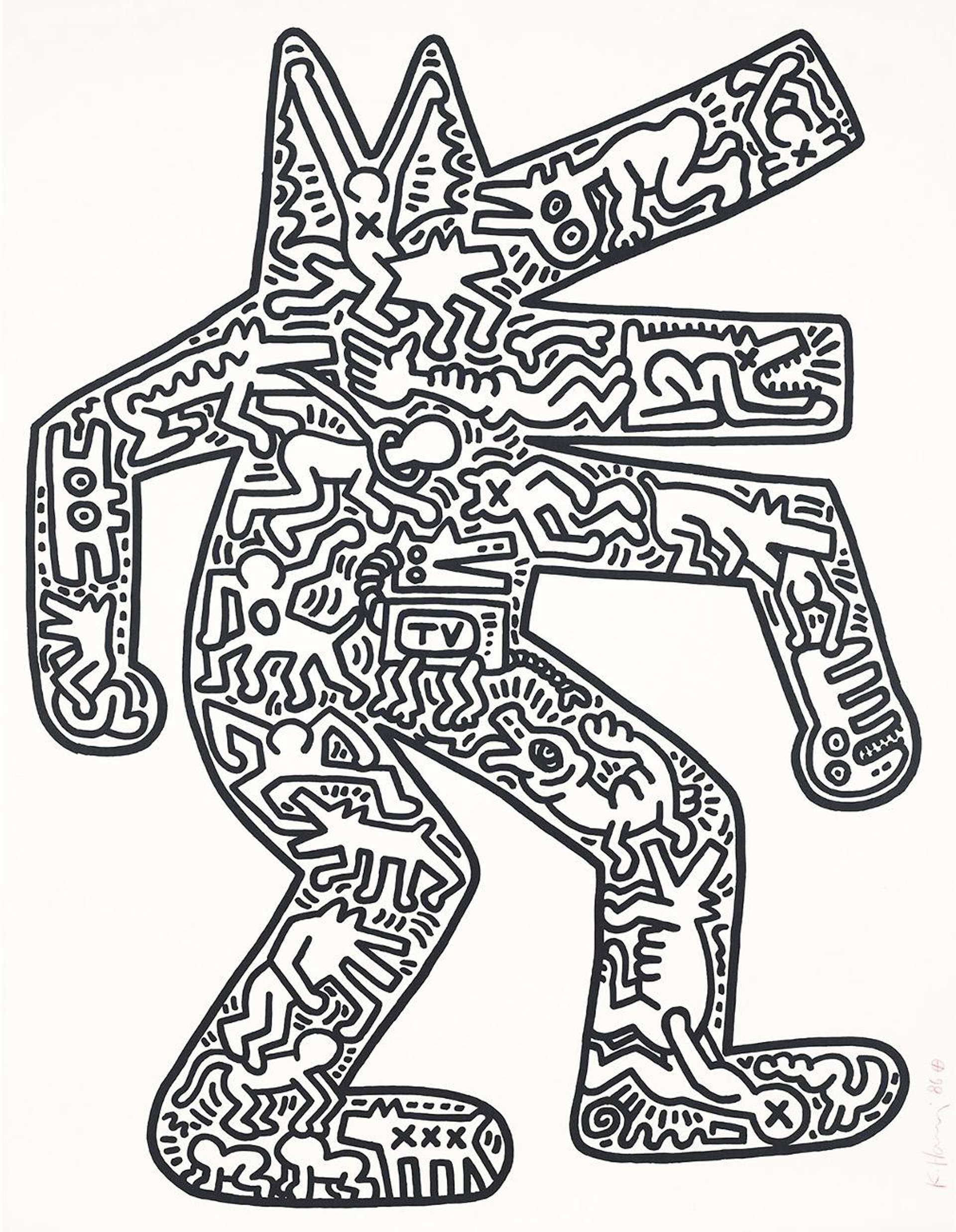 Dog by Keith Haring - MyArtBroker 