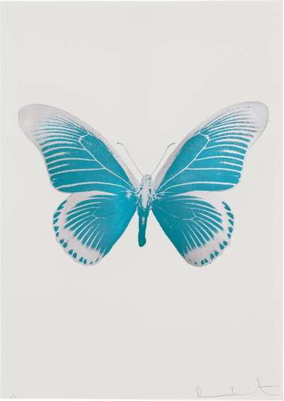 Damien Hirst: The Souls IV (topaz, silver gloss) - Signed Print