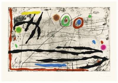 Tracé Sur La Paroi I - Signed Print by Joan Miro 1967 - MyArtBroker