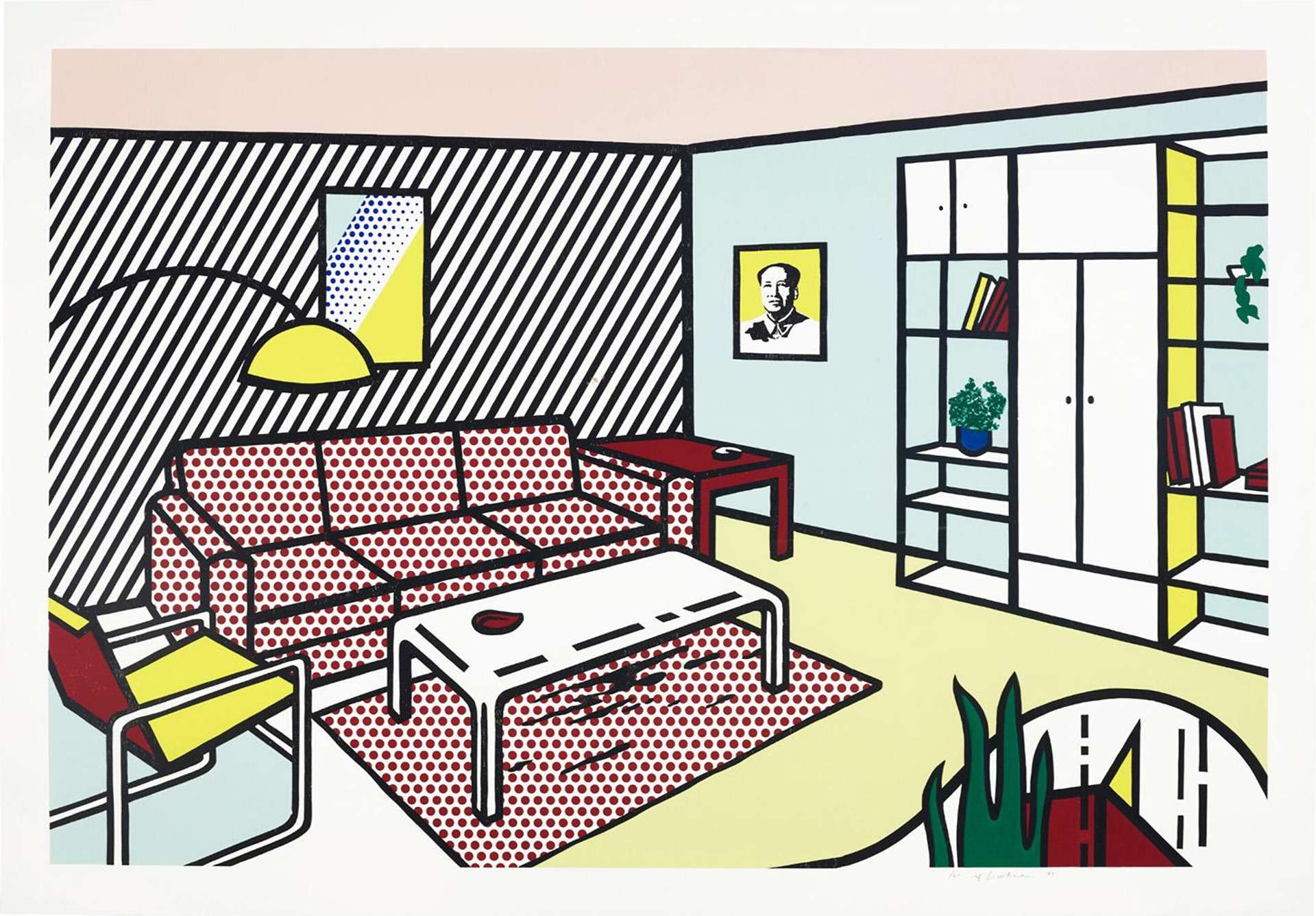 Modern Room, Interior Series by Roy Lichtenstein