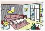 Roy Lichtenstein: Modern Room - Signed Print