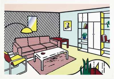 Modern Room - Signed Print by Roy Lichtenstein 1991 - MyArtBroker