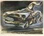 Pablo Picasso: Crâne De Chevre Sur La Table - Signed Print