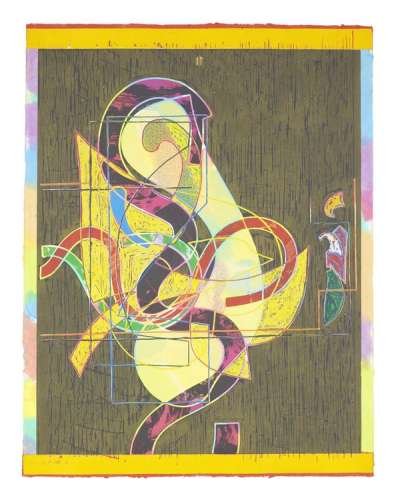 Pergusa Three (State I) - Signed Print by Frank Stella 1983 - MyArtBroker