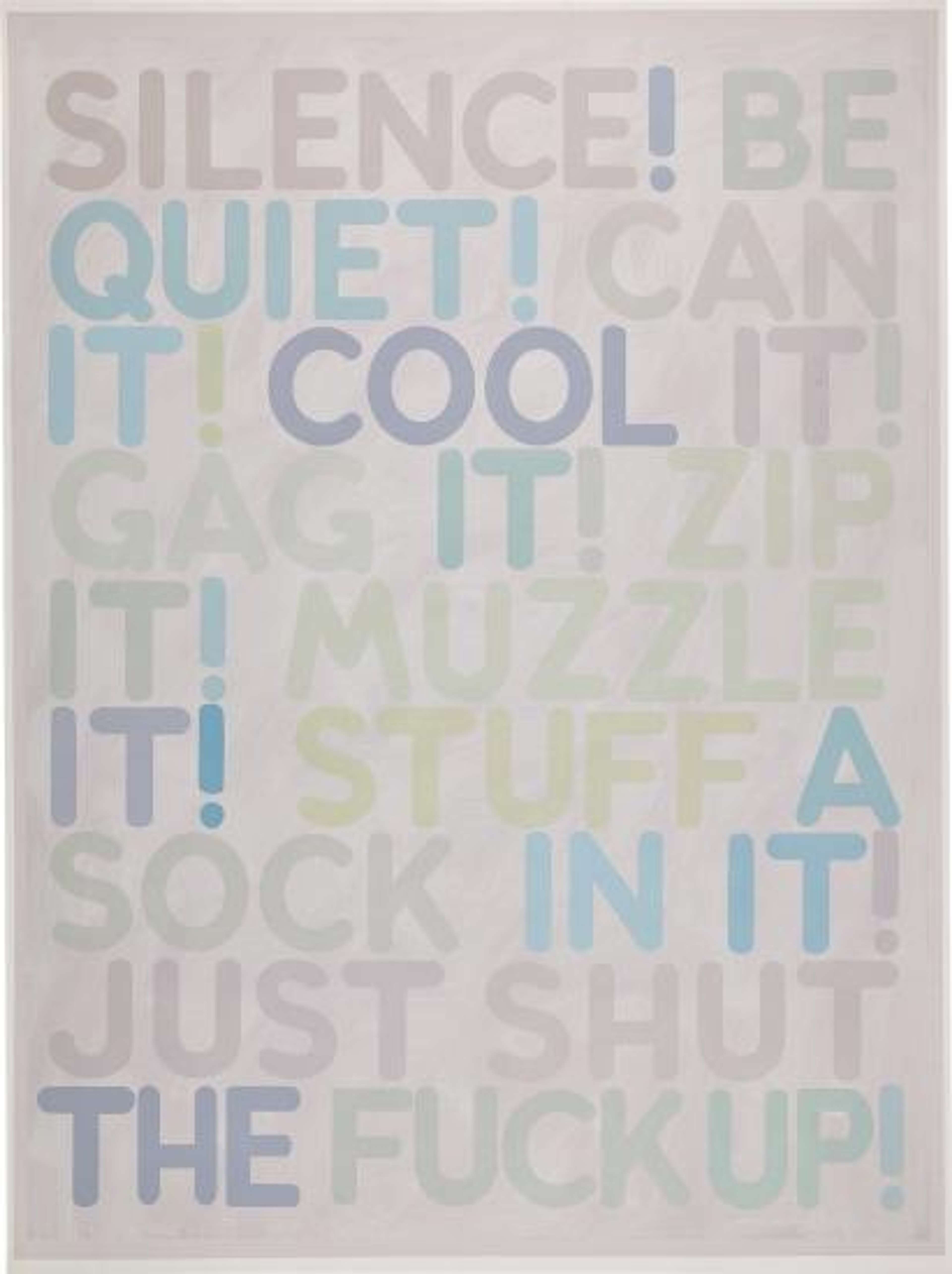 Silence by Mel Bochner - MyArtBroker